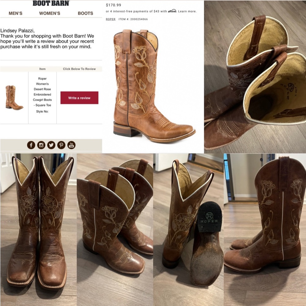 Roper size 8 boots